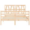 vidaXL Bed Frame without Mattress Double Solid Wood