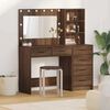 vidaXL Dressing Table Brown 78.5 x 41 x 135 cm Engineered wood
