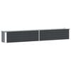 vidaXL Raised Bed | Anthracite | Galvanised Steel | 320x40x45 cm | Durable
