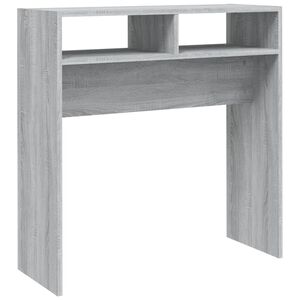vidaXL Console Table Grey Sonoma 78x30x80 cm Engineered Wood