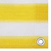 vidaXL Balcony Screen Yellow and White 120x500 cm HDPE