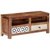 vidaXL TV Cabinet 90x30x40 cm Solid Acacia Wood