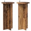 vidaXL Plant Stand 2 pcs Old Wood 29.5 x 29.5 x 60 cm Engineered Wood