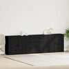 vidaXL Sideboard Black Oak 240 x 33 x 70 cm Engineered Wood