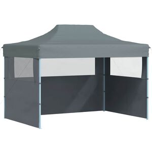 vidaXL Professional Folding Party Tent 3 Sidewalls 3x4 m Anthracite