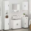 vidaXL Bathroom Furniture Set with Drawer 5 pcs High Gloss White
