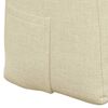 vidaXL Back Pillow Cream 160 x 24 x 50 cm Fabric