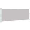 vidaXL Patio Retractable Side Awning 180x514 cm Grey