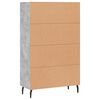 vidaXL Highboard Concrete Grey 69.5x31x115 cm Engineered Wood