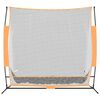 vidaXL Golf Practice Net Black and Orange 215x107x216 cm Polyester
