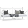 vidaXL Day Bed without Mattress White 75x190 cm Steel