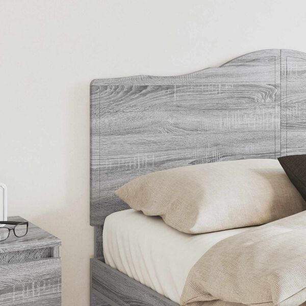 vidaXL Headboard with Headboard Grey Sonoma 140 cm Engineered wood