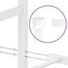 vidaXL Metal Bed Frame without Mattress with Footboard White 120x200cm