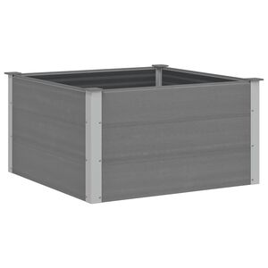 vidaXL Garden Raised Bed WPC 100x100x54 cm Grey