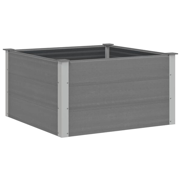 vidaXL Garden Raised Bed WPC 100x100x54 cm Grey