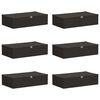 vidaXL Storage Box 6 pcs Anthracite 70 x 40 x 18 cm Non-woven fabric