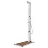 vidaXL Garden Shower | Stainless Steel, Brown