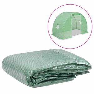 vidaXL Greenhouse Replacement Cover (4,5 m&sup2;) 300x150x200 cm Green