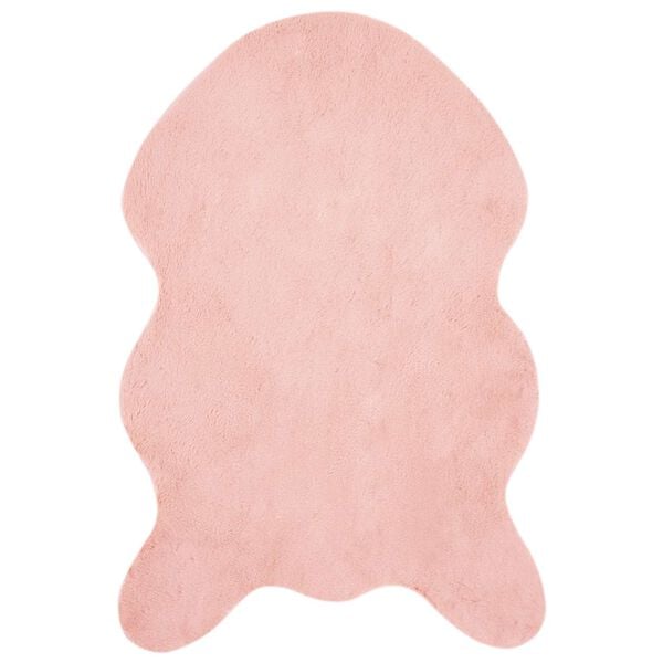 vidaXL Faux Rabbit Fur Rug Olite Pink 80 x 120 cm Polyester