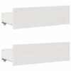 vidaXL Bed Frame without Mattress with Drawers White 90x200 cm Solid Wood Pine