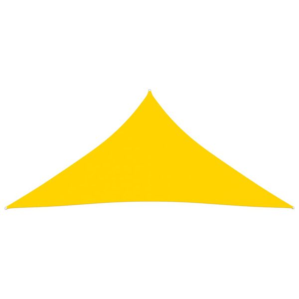 vidaXL Sunshade Sail Oxford Fabric Triangular 3.6x3.6x3.6 m Yellow