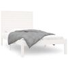 vidaXL Bed Frame without Mattress White 90x200 cm Solid Wood
