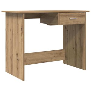 vidaXL Desk with Drawer Artisan Oak 100 x 50 x 76 cm Engineered Wood
