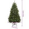 vidaXL Artificial Christmas Tree Green 180 cm PVC and Metal
