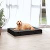 vidaXL Dog Bed Black 71.5x54x9 cm Solid Wood Pine