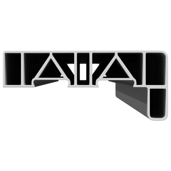 vidaXL Window Sill White 60 x 15 x 4.5 cm PVC