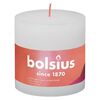Bolsius Rustic Pillar Candles Shine 3 pcs 100x100 mm Cloudy White