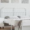 vidaXL Metal Headboard White 140 cm