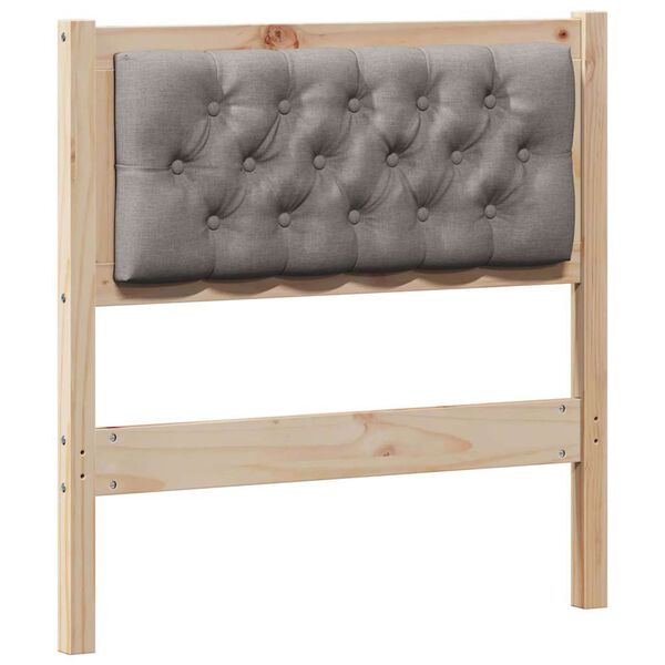 vidaXL Headboard Other Brown and taupe 75 cm Solid pine wood