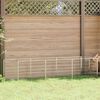 vidaXL Dog Kennel Silver 3 m&sup2; Steel