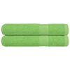 vidaXL Sauna Towels "FROGN" 2 pcs Apple Green 80x200 cm 360 gsm