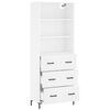 vidaXL Highboard White 69.5x34x180 cm Engineered Wood