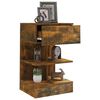 vidaXL Bedside Cabinet Smoked Oak 40x35x65 cm Engineered Wood