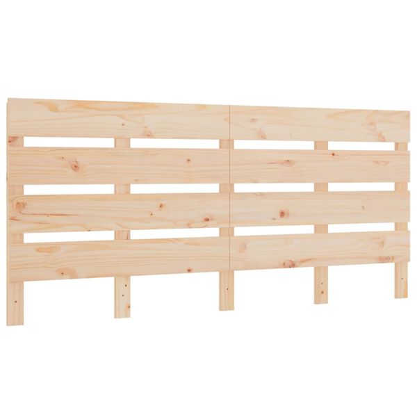 vidaXL Headboard 200x3x80 cm Solid Wood Pine