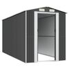 vidaXL Garden Shed Anthracite 192x440x223 cm Galvanised Steel