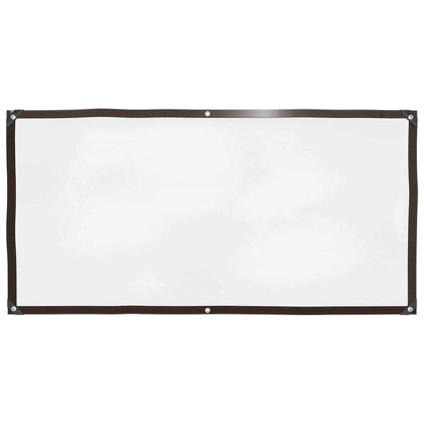 vidaXL Tarpaulin with Eyelets Transparent 1 x 2 m Polyethylene