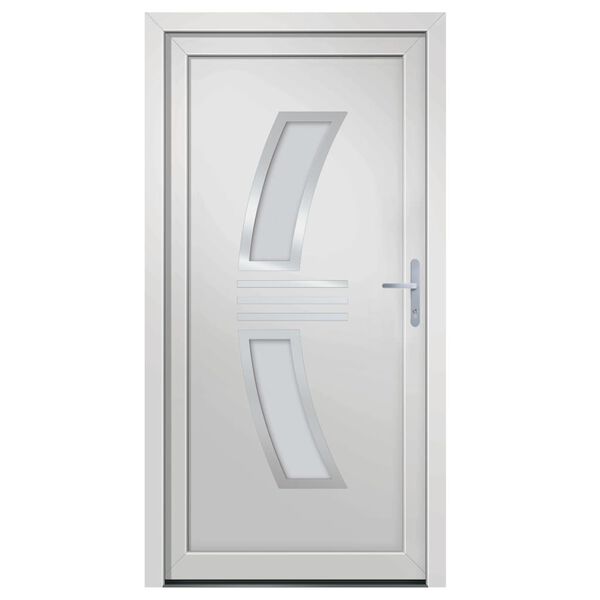vidaXL Front Door White 98x200 cm PVC