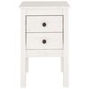 vidaXL Bedside Cabinet White 40x35x61.5 cm Solid Wood Pine