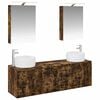 vidaXL Bathroom Cabinet Set 5 pcs Smoked Oak Engineered Wood