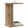 vidaXL End Table Artisan Oak 35 x 25 x 50 cm Engineered Wood