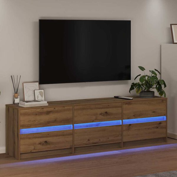 vidaXL TV Units 2 pcs Artisan Oak 180 x 34 x 50 cm Engineered Wood