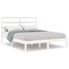vidaXL Bed Frame without Mattress White 160x200 cm Solid Wood Pine