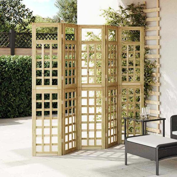 vidaXL Privacy Screen Honey Brown 200 x 180 cm Impregnated Pine Wood