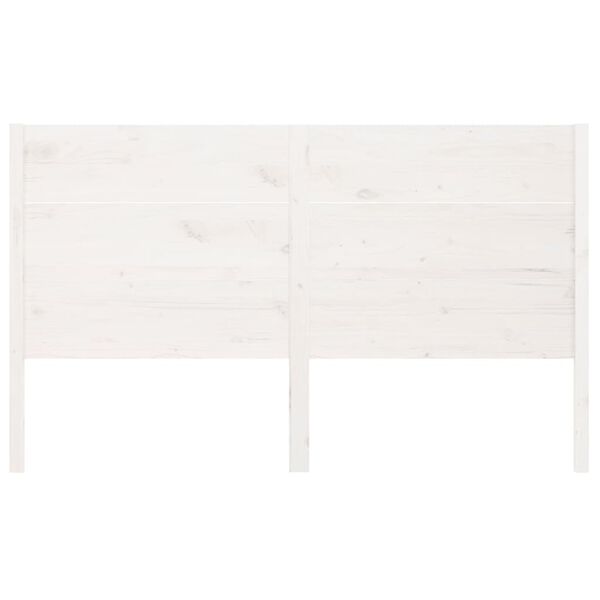 vidaXL Headboard White 186x4x100 cm Solid Wood Pine