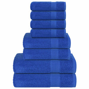 vidaXL 8 Piece Towel Set "FROGN" Blue 360 gsm