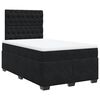 vidaXL Box Spring Bed with Mattress Black 120x190 cm Small Double Velvet